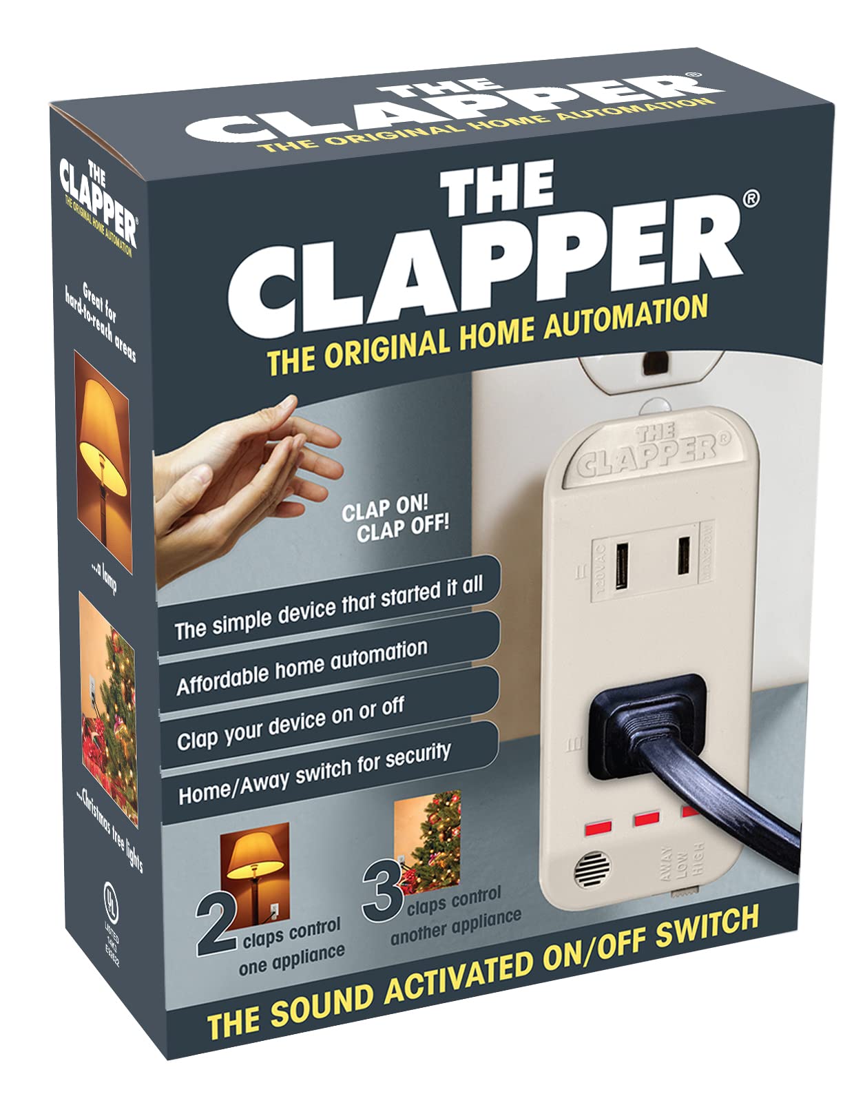 Clapper The Original Home Automation Sound Activated Device, On/Off Light Switch - Clapper Official Product View 4