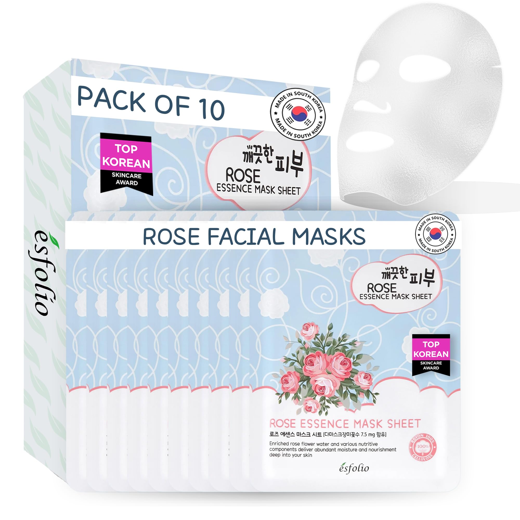 esfolio Volcanic Ash Face Mask – Deep Cleansing Korean Sheet - esfolio