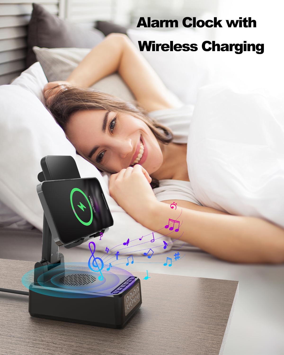 Gifts for Men Wireless Phone Charger Stand with Bluetooth - WamGra Official Imagery - 6