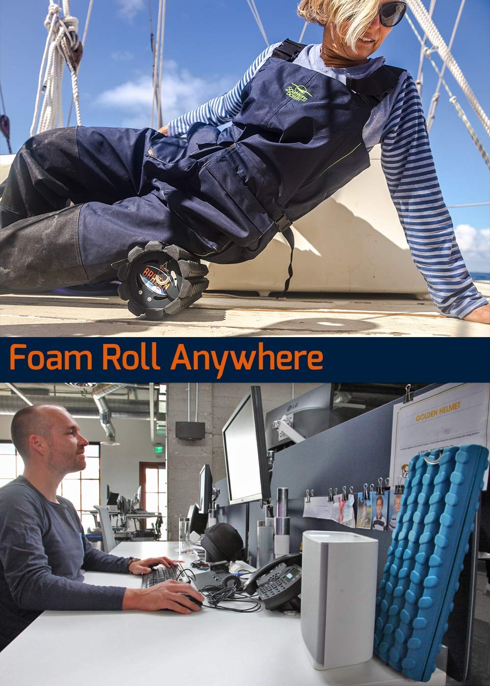 Brazyn Morph Foam Roller Collapsible Travel Foam Roller for - Brazyn Official Imagery - 6