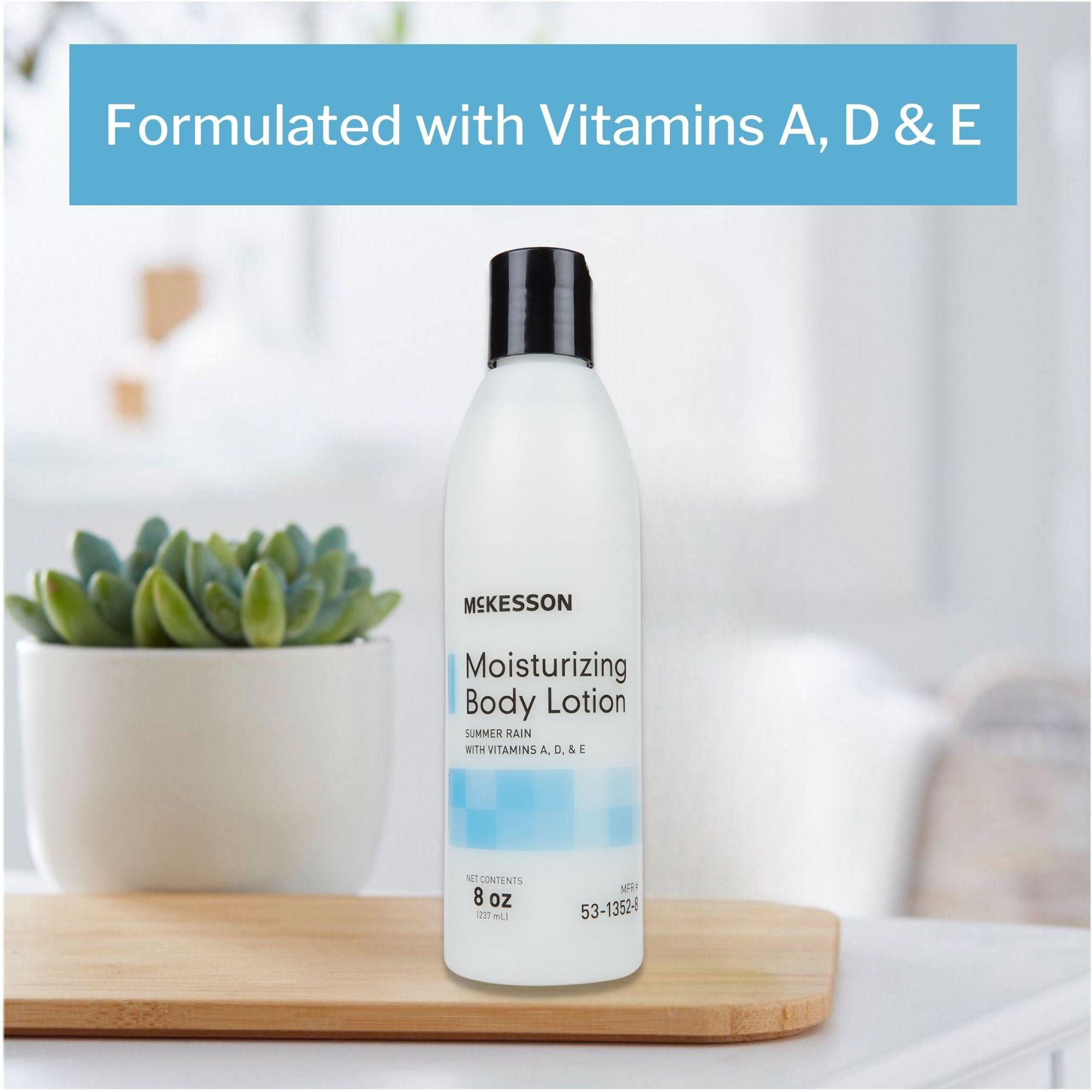 McKesson Moisturizing Body Lotion with Vitamins A, D, E, Summer Rain Scent, 8 oz, 1 Count - McKesson Official Product View 5