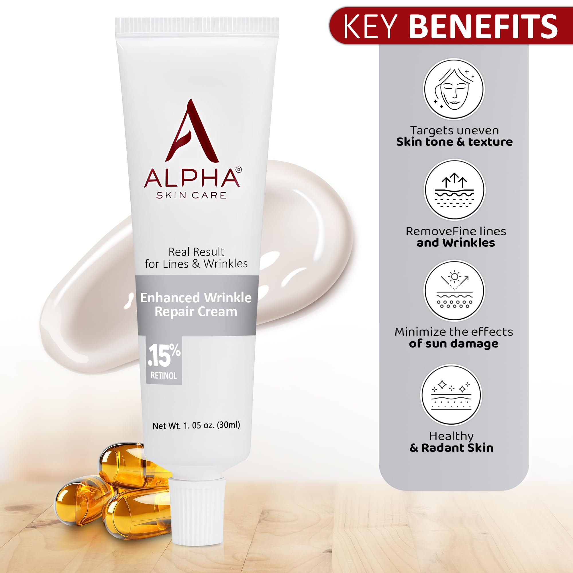 Alpha Skin Care Enhanced Wrinkle Repair Cream 0 15 Retinol 1 - Alpha Official Imagery - 3