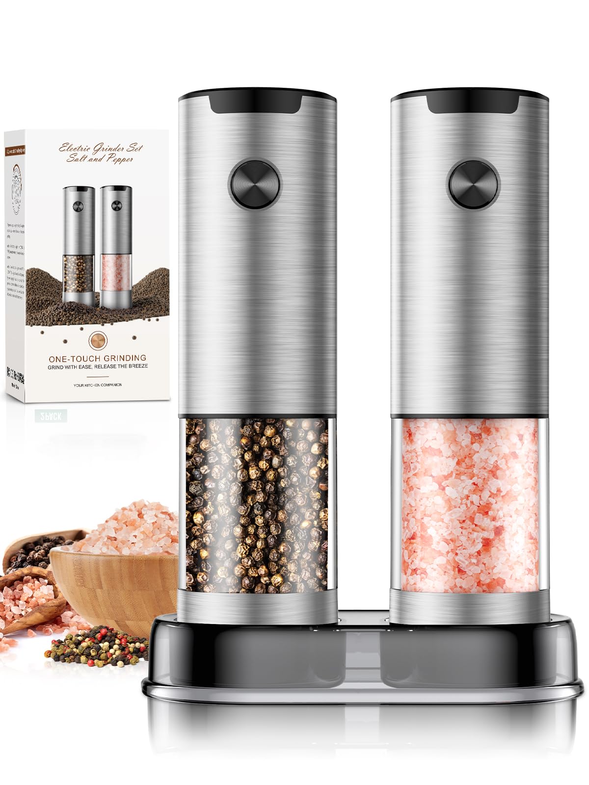 ioion Electric Salt and Pepper Grinder Set Automatic Battery Pepp - ioion Official Product View 10