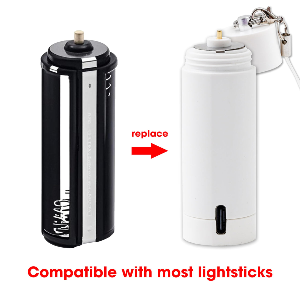 Rechargeable Kpop Lightstick Battery for K pop Concerts - MANDU DECO Official Imagery - 3
