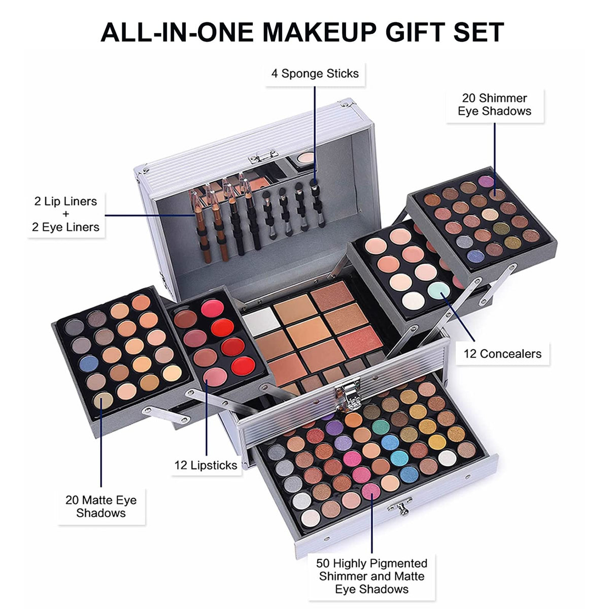 UNIFULL 132 Color All In One Makeup For Women Full Kit - UNIFULL Official Imagery - 3