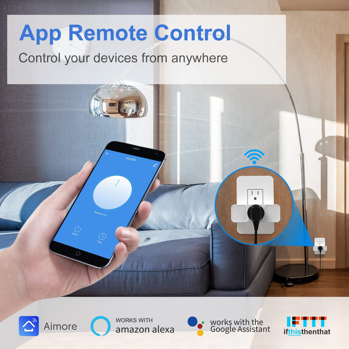 Smart Plug 4 Pack Milfra 2 4GHz WiFi Smart Plug Smart Home - Milfra Official Imagery - 5