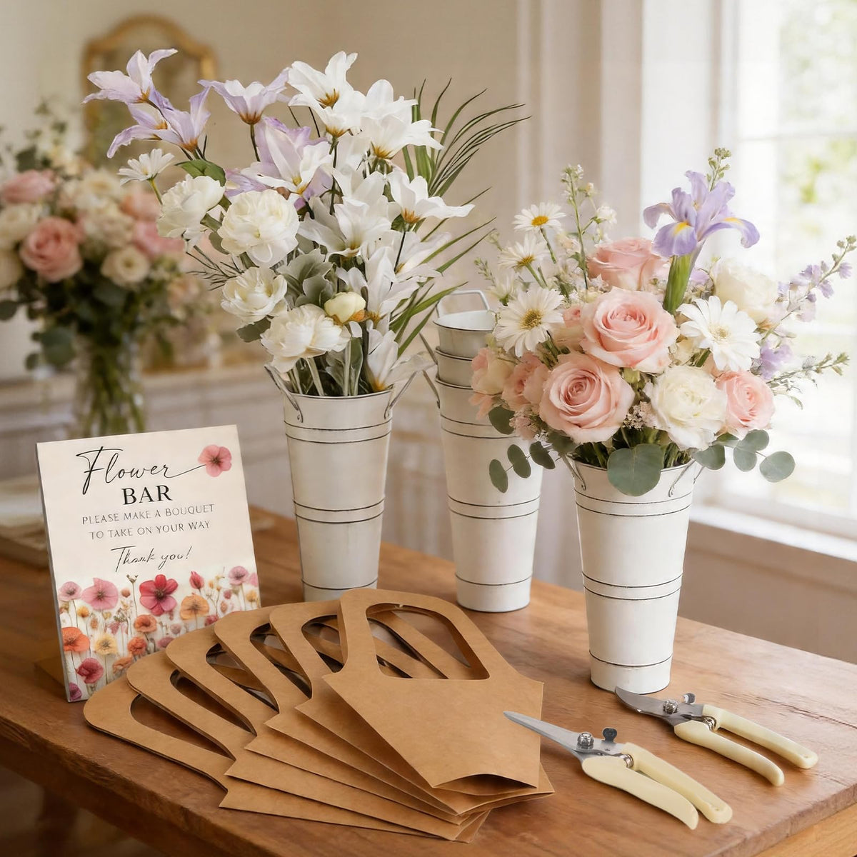 56 Pcs Flower Bar Supplies Kit Bloom Bar Set Includes Iron - SIYOMG Official Imagery - 4