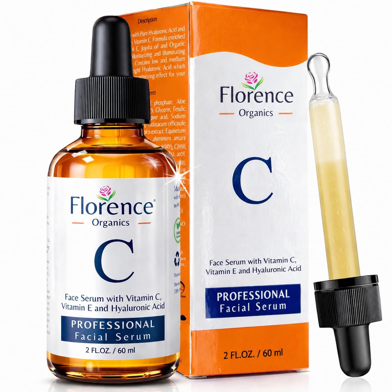 Florence Vitamin C Serum For Face – Anti Aging Face Serum with Vitamin C, - Florence Official Product View 2