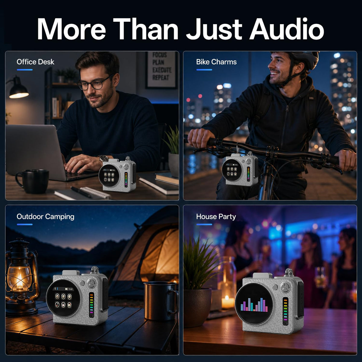 WARMLIFE Portable All in One Bluetooth Speaker with - WARMLIFE Official Imagery - 8