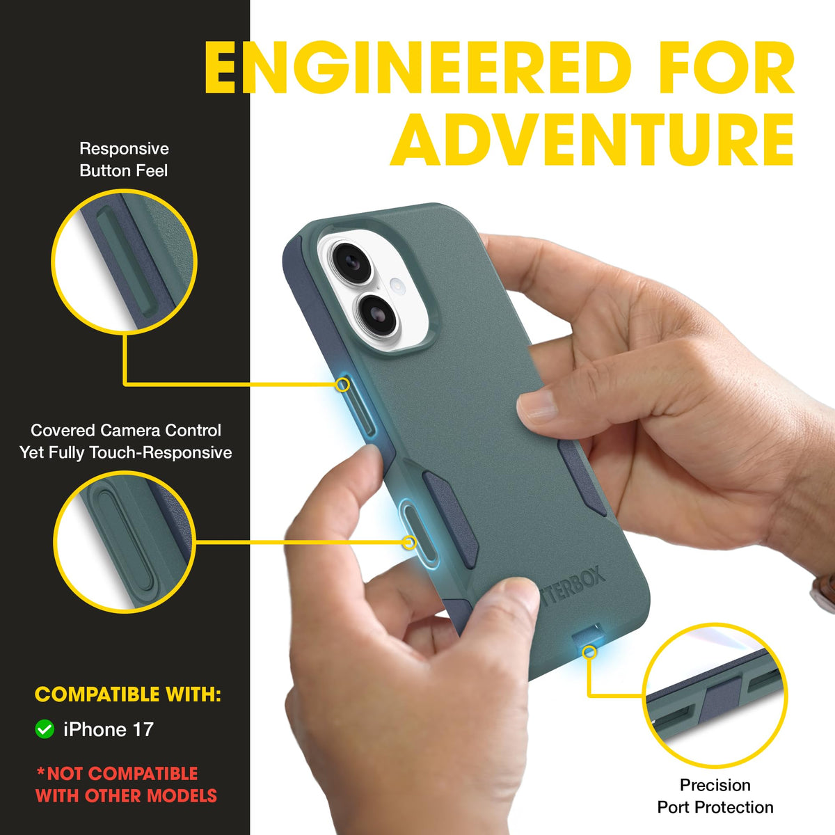 OtterBox iPhone 17 Commuter Series Slim MagSafe Case - Premium Selection Official Imagery - 4