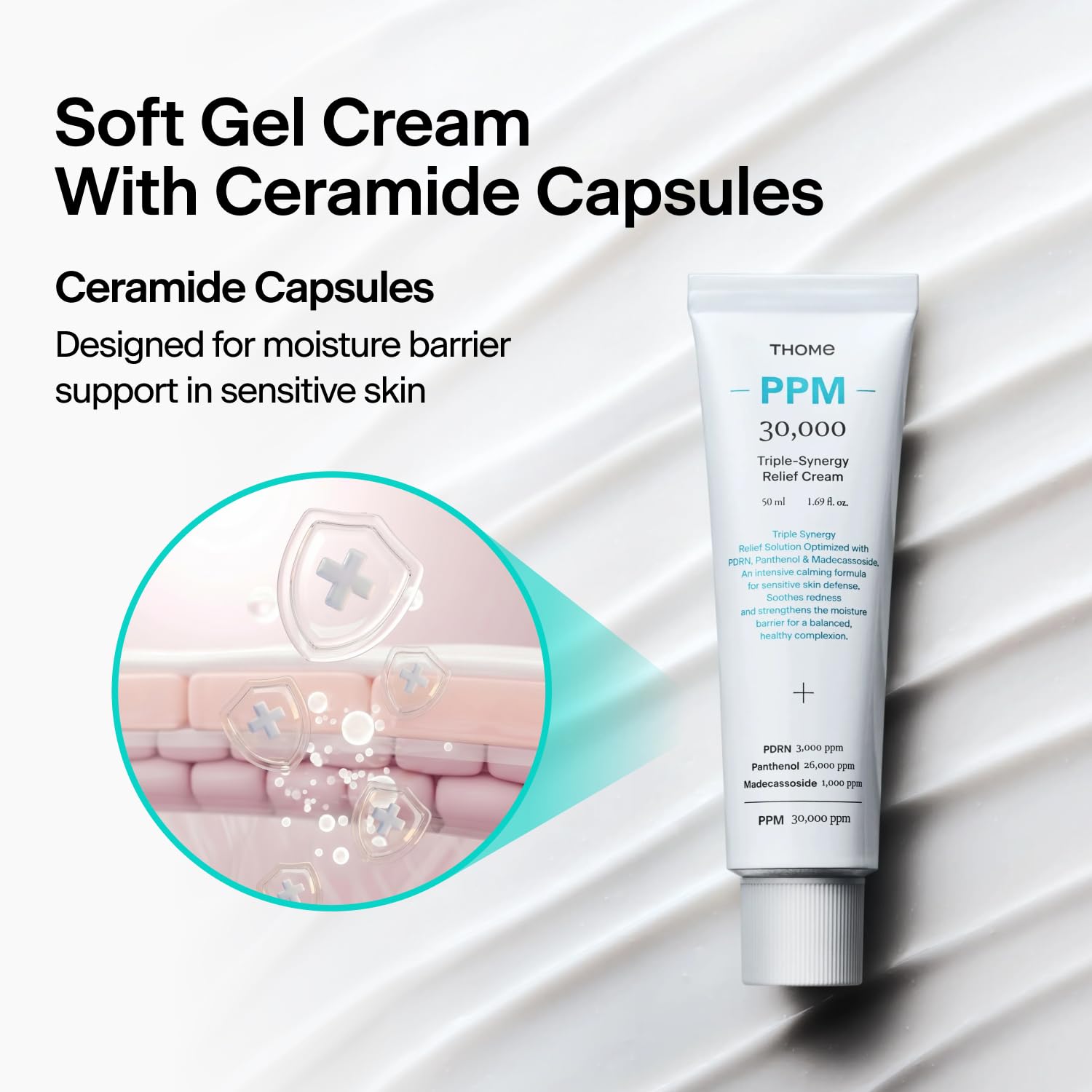 PPM 30 000 Relief Cream PDRN Panthenol Madecassoside - THOME Official Imagery - 7