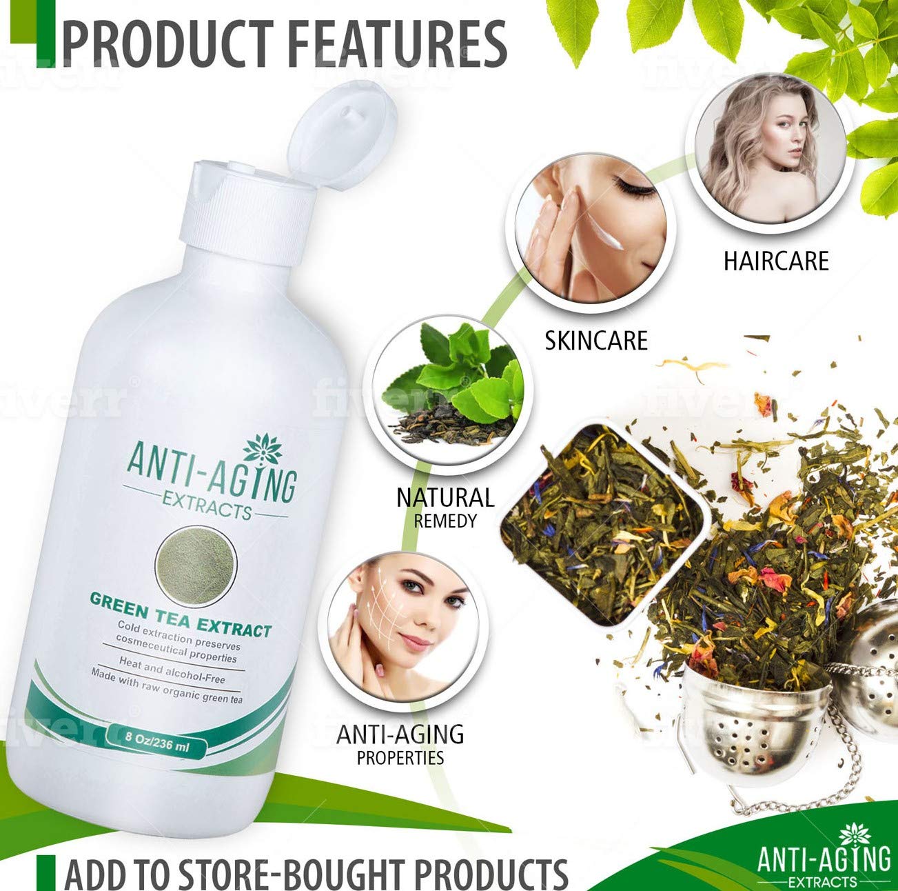 St. Croix Products Pure Green Tea Extract for Skin and Hair – Cold - Processed - St. Croix Products Official Product View 7