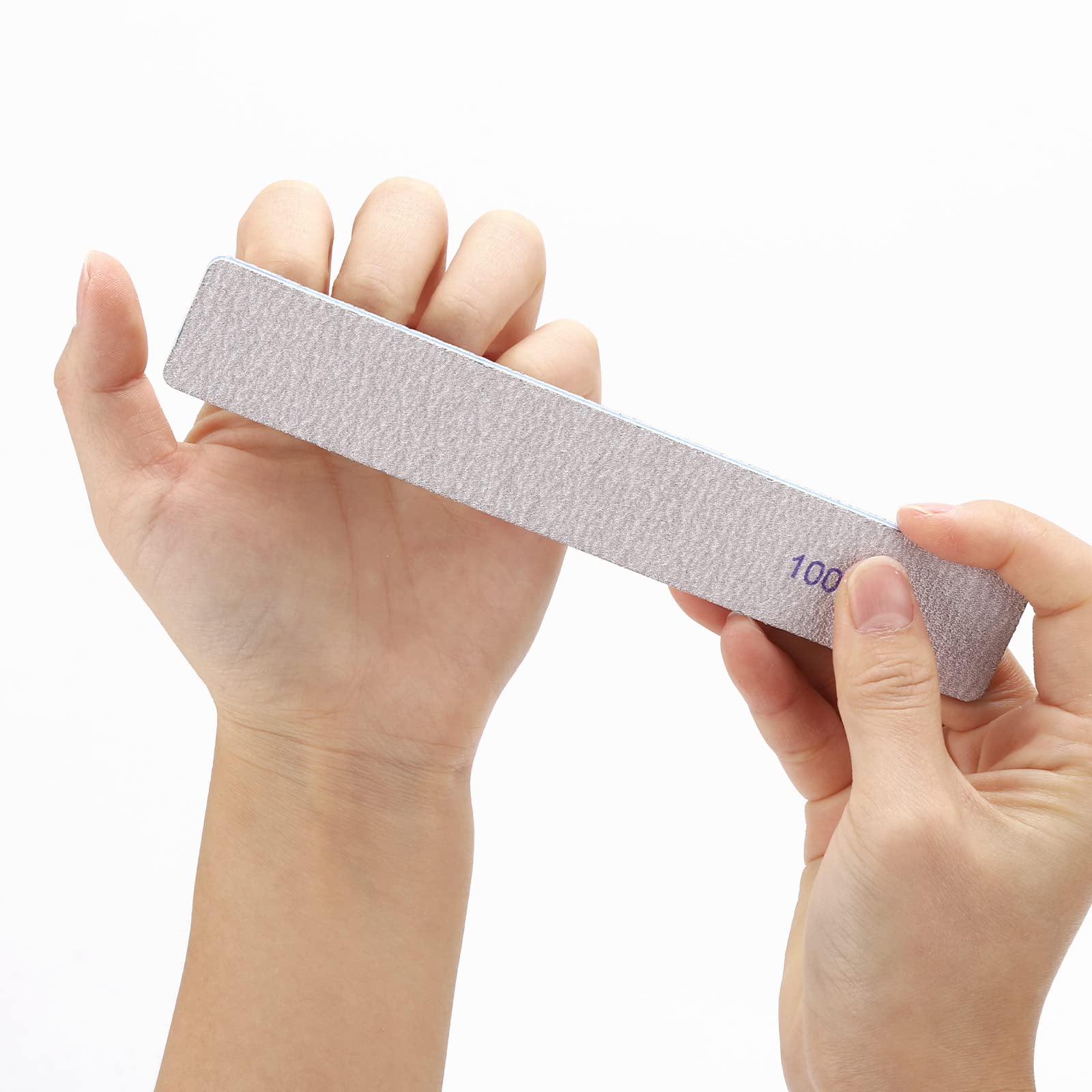 BTYMS 25 Pieces Rectangle Nail Files 100/100 Grit, Reusable Nail - BTYMS Official Product View 4