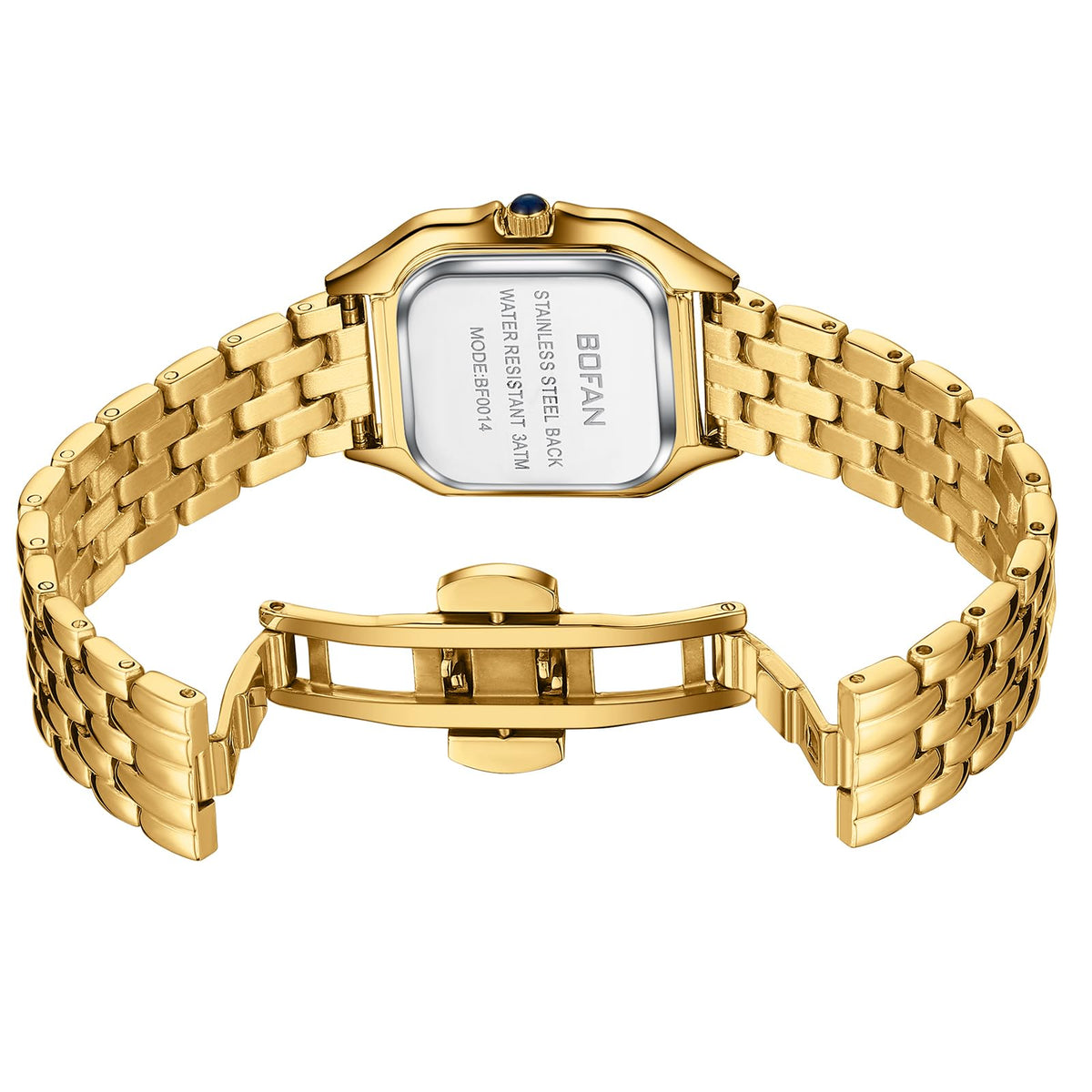 BOFAN Small Gold Watches for Women Easy Reader Ladies Quartz - BOFAN Official Imagery - 4