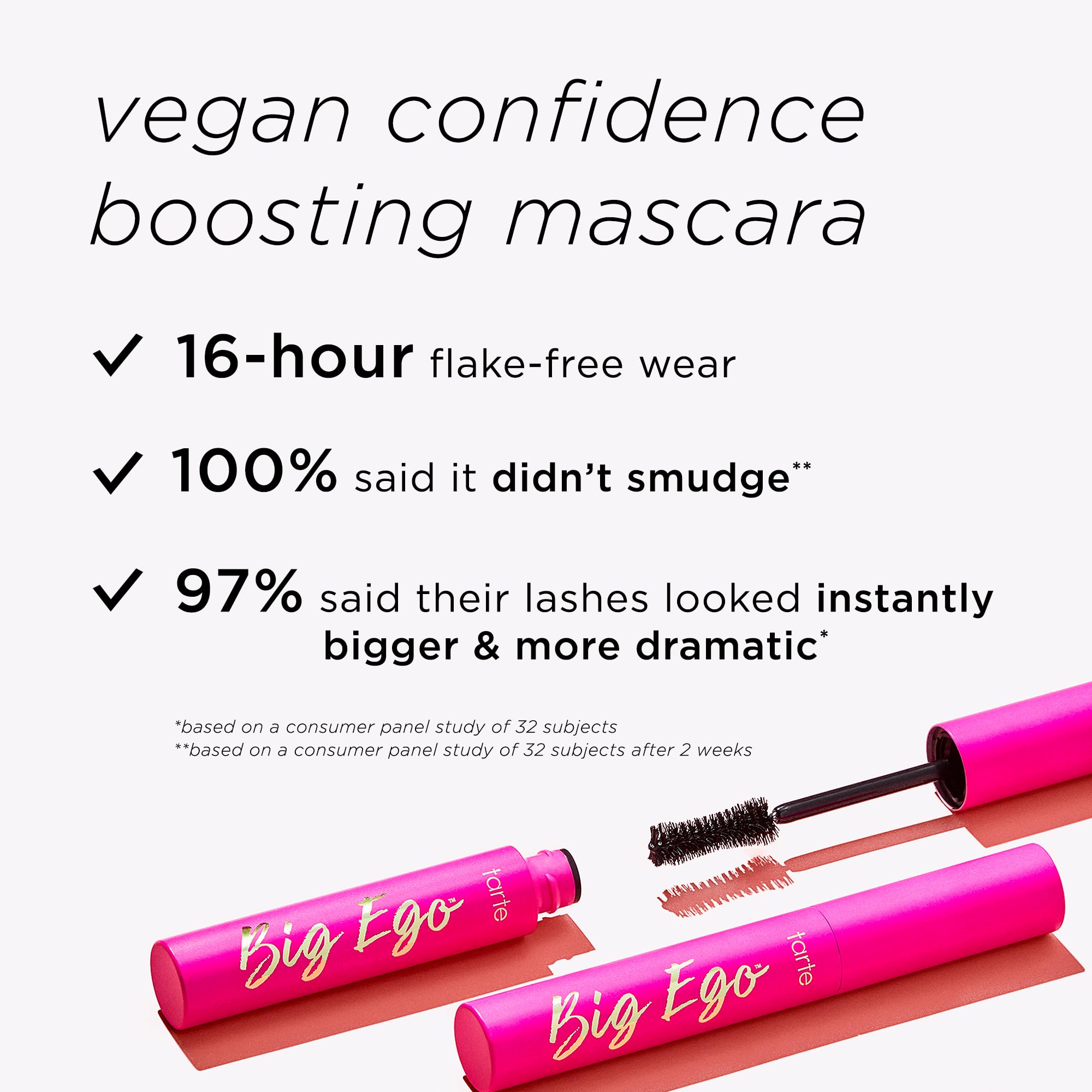 tarte Big Ego Mascara – Ultra-Black Vegan Long-Wear