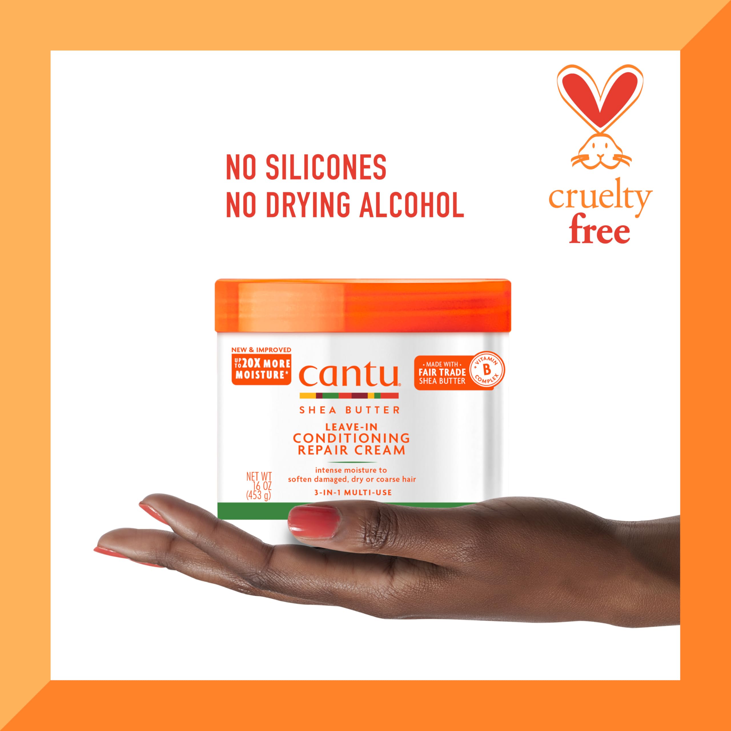 Cantu Leave - In Conditioning Repair Cream with Shea - Cantu Official Product View 8
