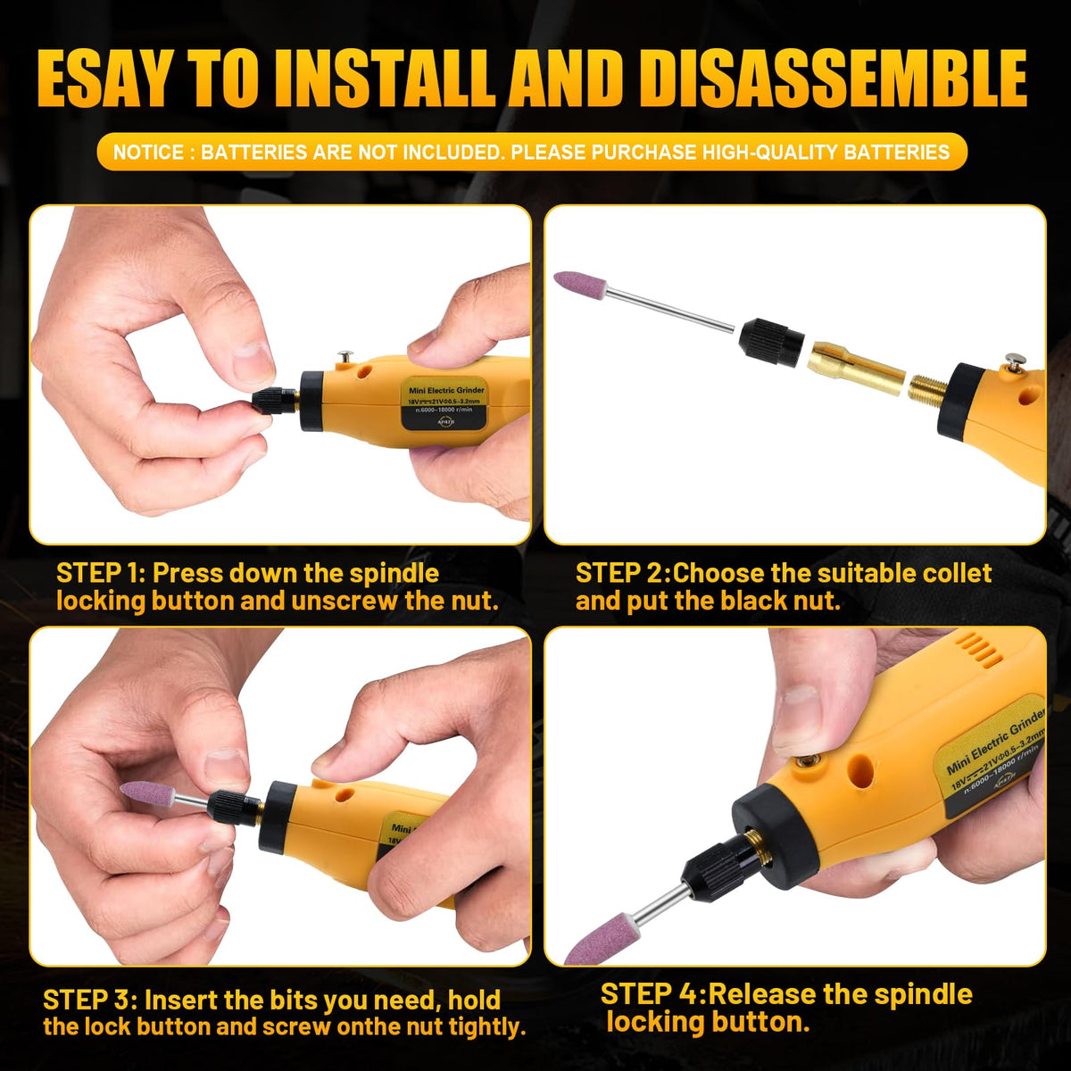 Cordless Rotary Tool Kit for DEWALT 20V Max Battery 6 Speed - APATB Official Imagery - 5