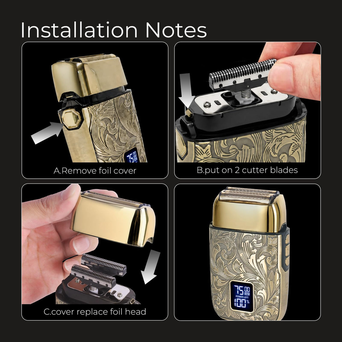 Ufree Foil Shaver for Men Electric Razor Face Shaver - Ufree Official Imagery - 8