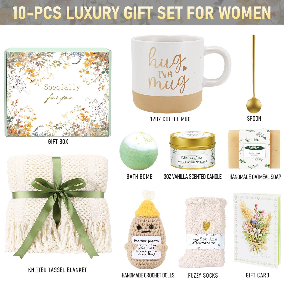 Birthday Gifts for Women Self Care Spa Gift Baskets for - Kalokey Official Imagery - 4