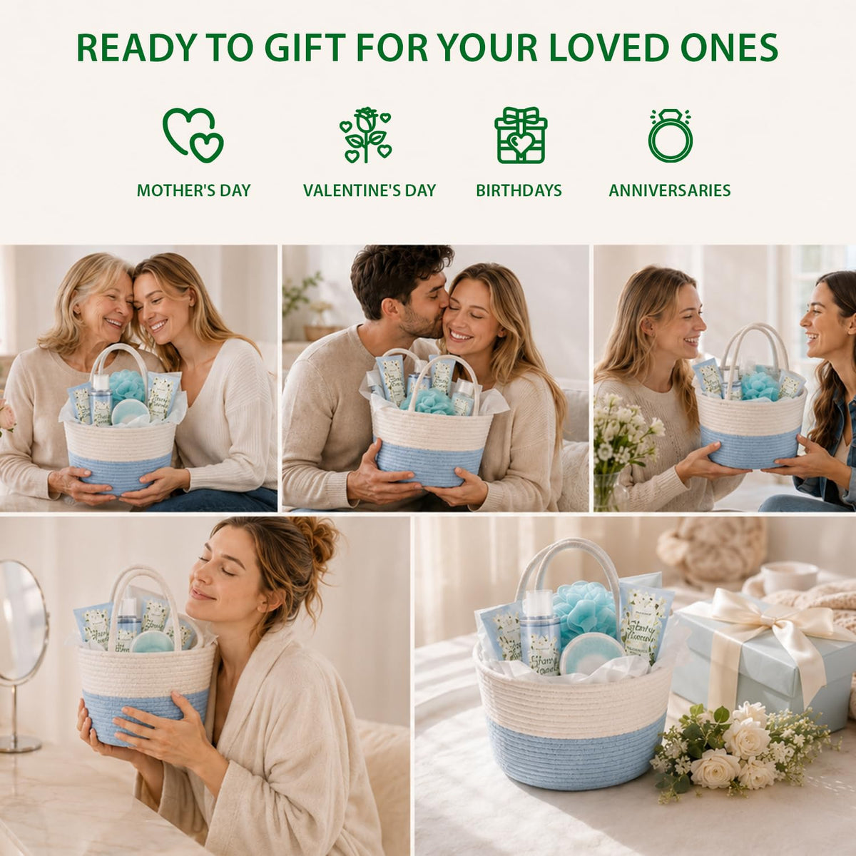 Body Earth Gift Baskets for Women 11PCS Jasmine Spa Gift - BODY & EARTH Official Imagery - 8