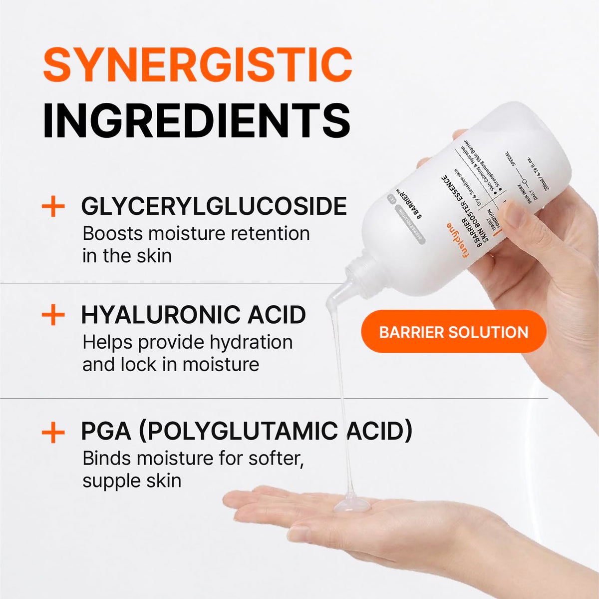 8 Barrier Skin Booster Essence Cica PDRN EGF 200ml - FUSIDYNE Official Imagery - 7