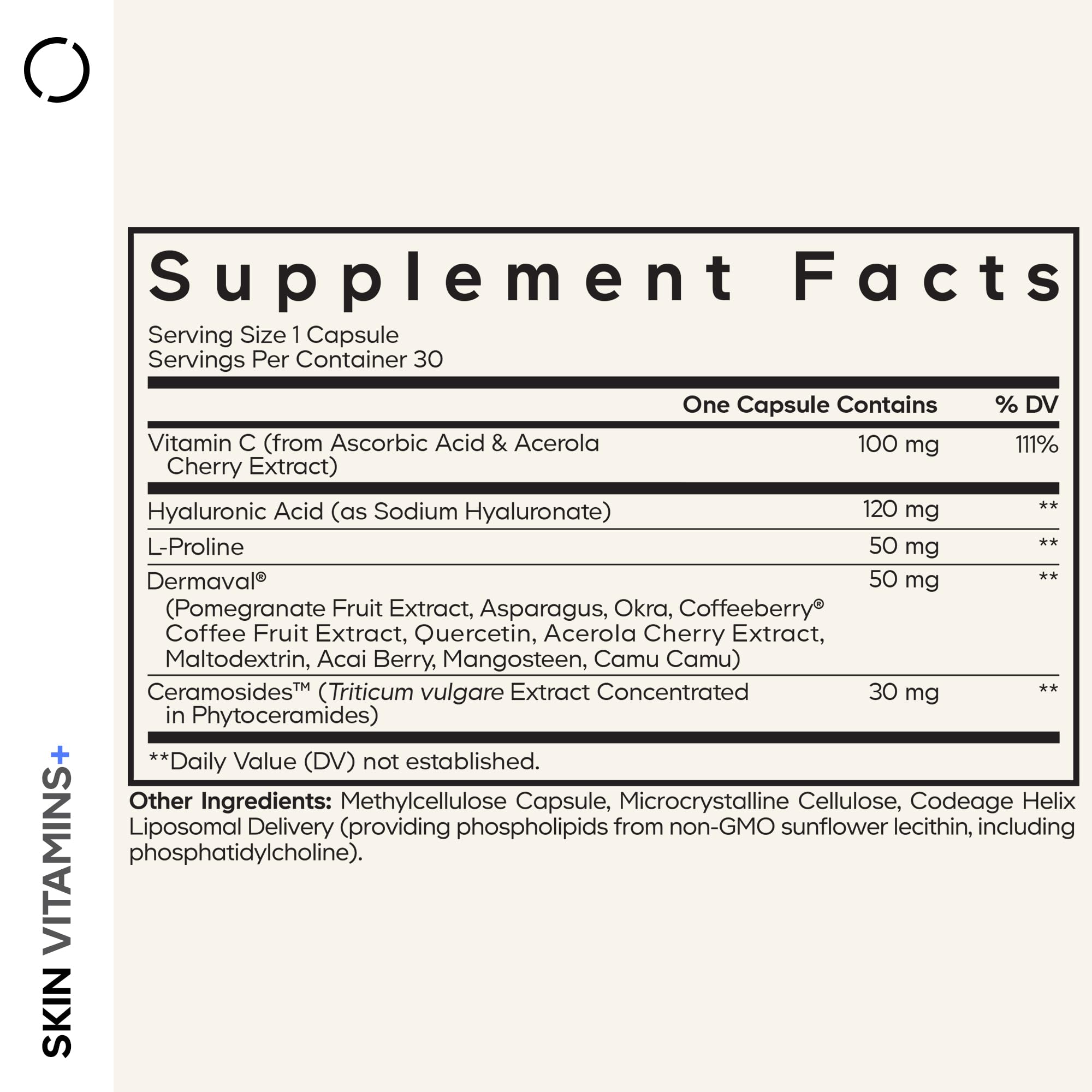 Codeage Skin Vitamins Supplement Ceramosides Dermaval - Codeage Official Imagery - 3