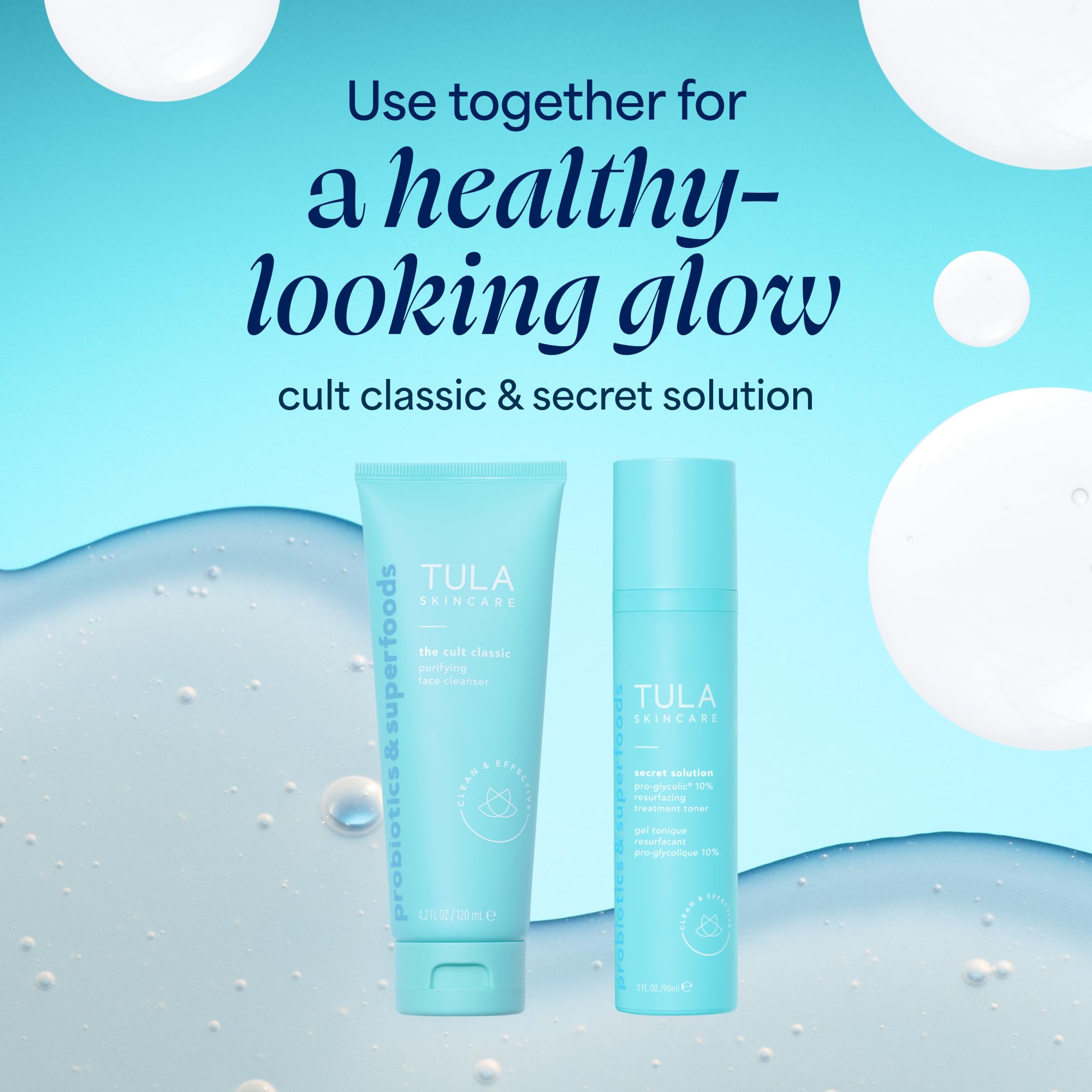 TULA Secret Solution Pro-Glycolic 10% pH Resurfacing Face Toner - Generic