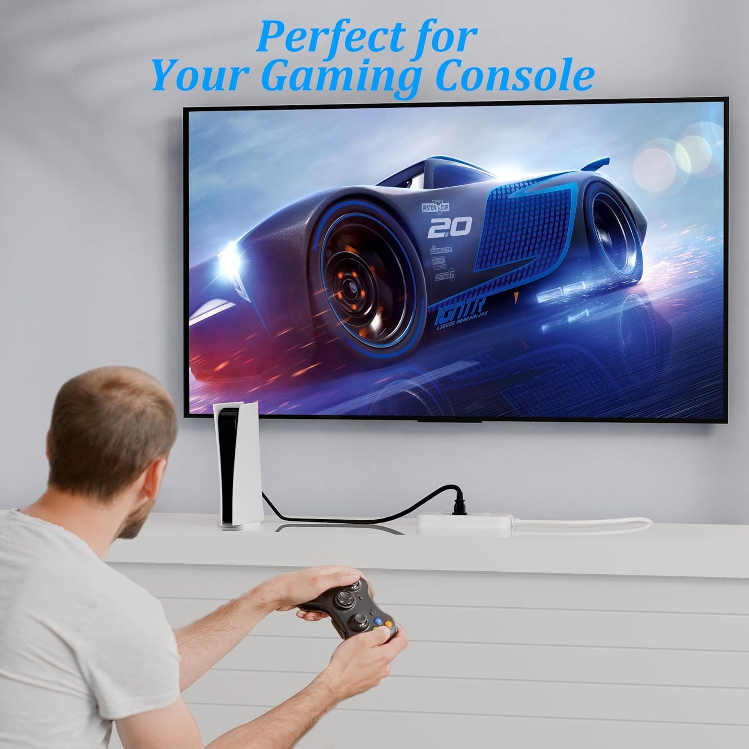 FIOTOK Power Cord and AV Cable Compatible with Xbox, AC Power Cor by FIOTOK - Angle View 6