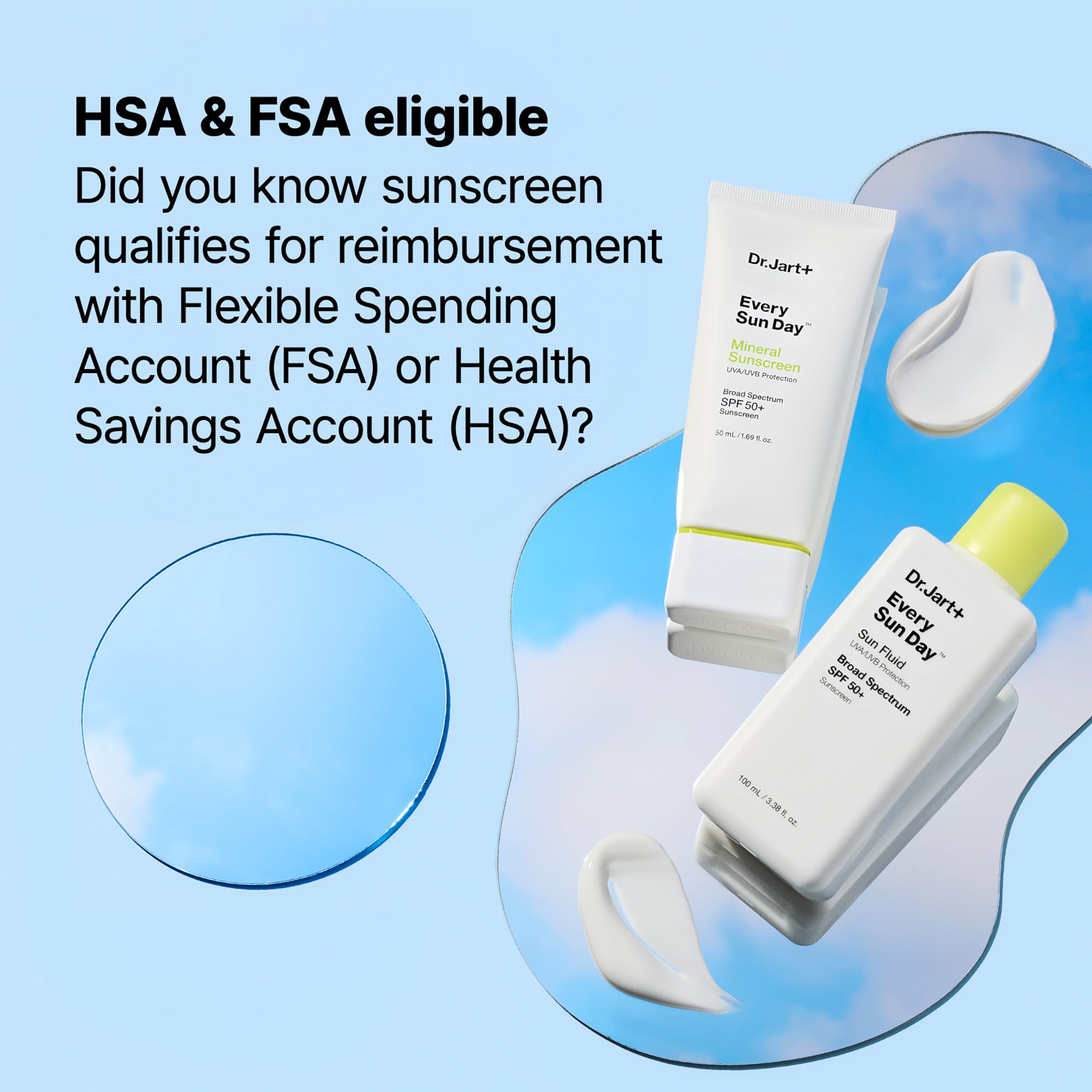 Dr Jart Every Sun Day Sun Fluid Korean Sunscreen SPF 50 for - Premium Selection Official Imagery - 8