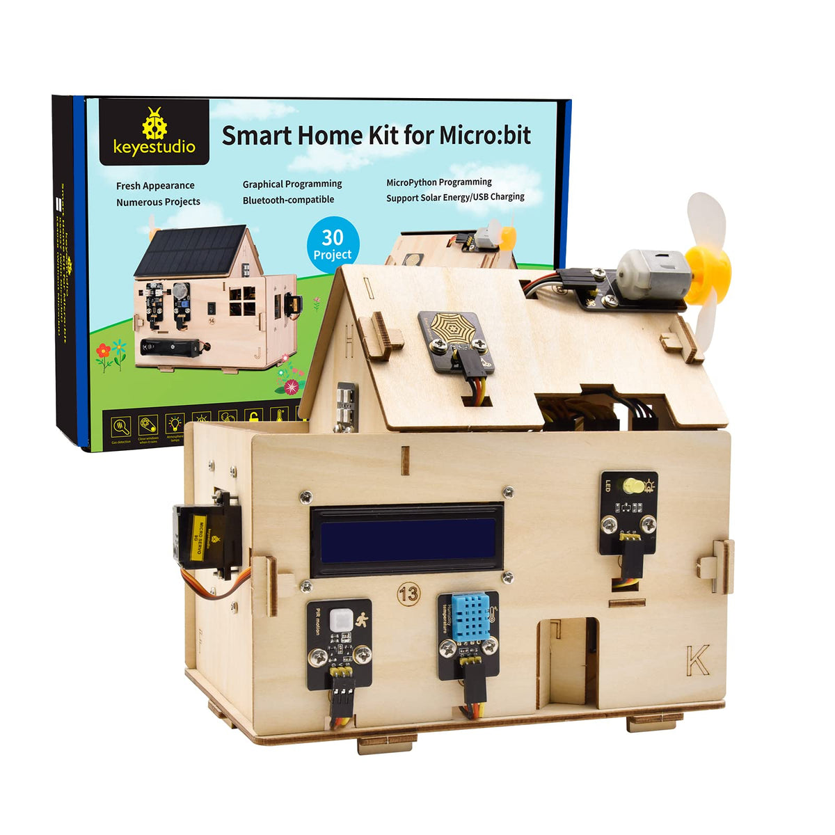 KEYESTUDIO Microbit Smart Home Starter Kit STEM Coding - KEYESTUDIO Official Imagery - 1