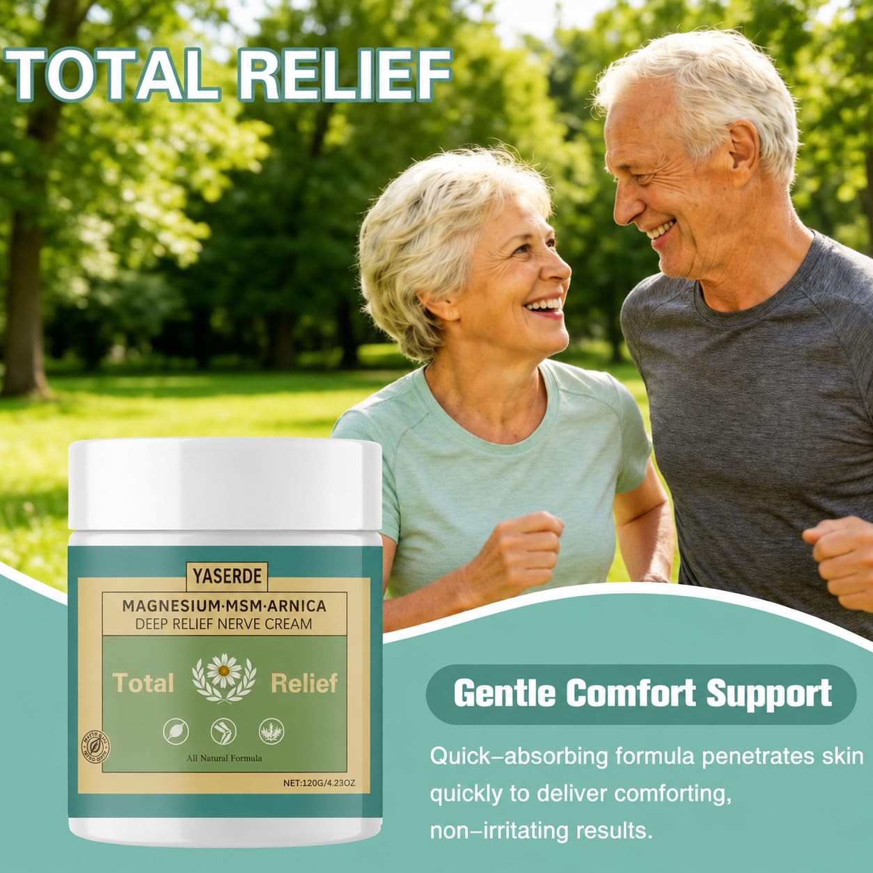 YASERDE Total Relief Magnesium Cream,4.23oz