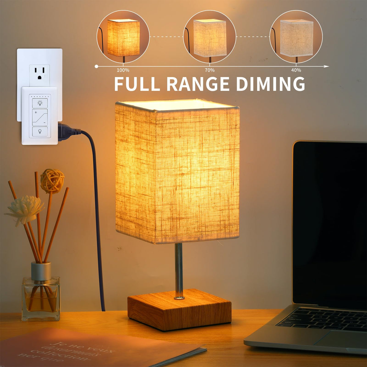 Smart Plug in Dimmer Wireless Dimmer Plug with Remote for - Humpptom Official Imagery - 4