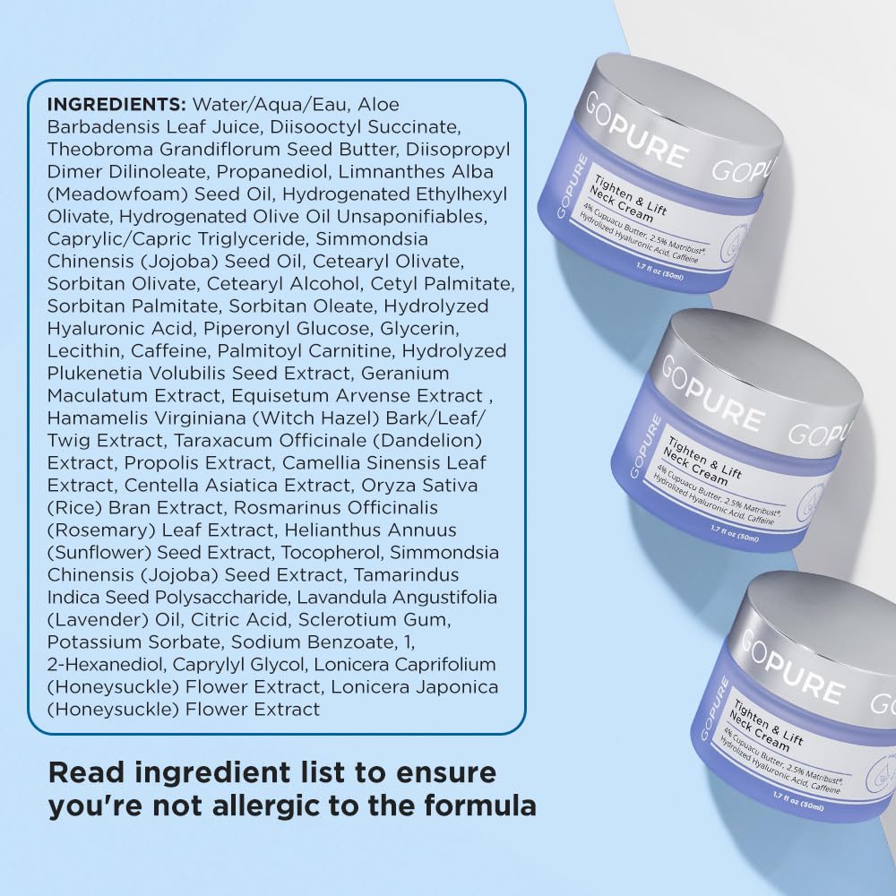 goPure Tighten Lift Neck Chest Moisturizer Cream for Visibly - goPure Official Imagery - 7