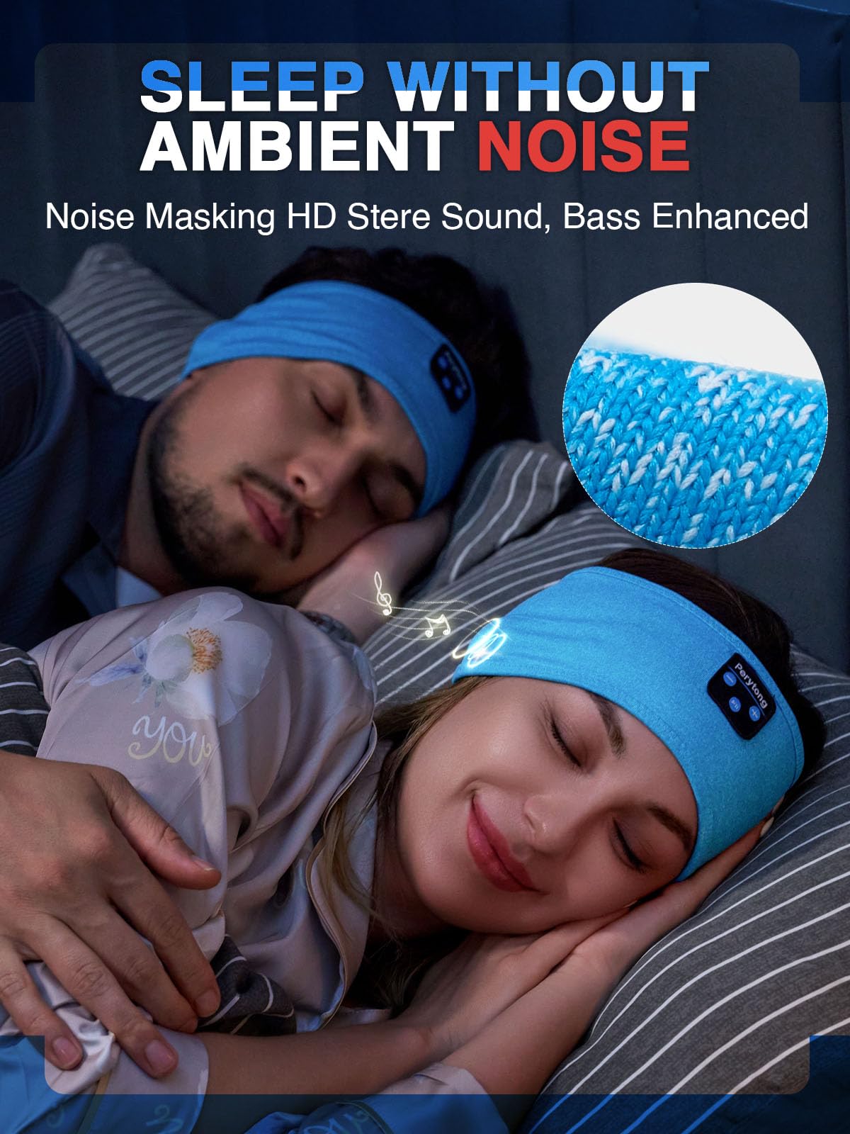 Perytong Sleep Headphones Wireless, Bluetooth Sports Headband Hea - Perytong Official Product View 2