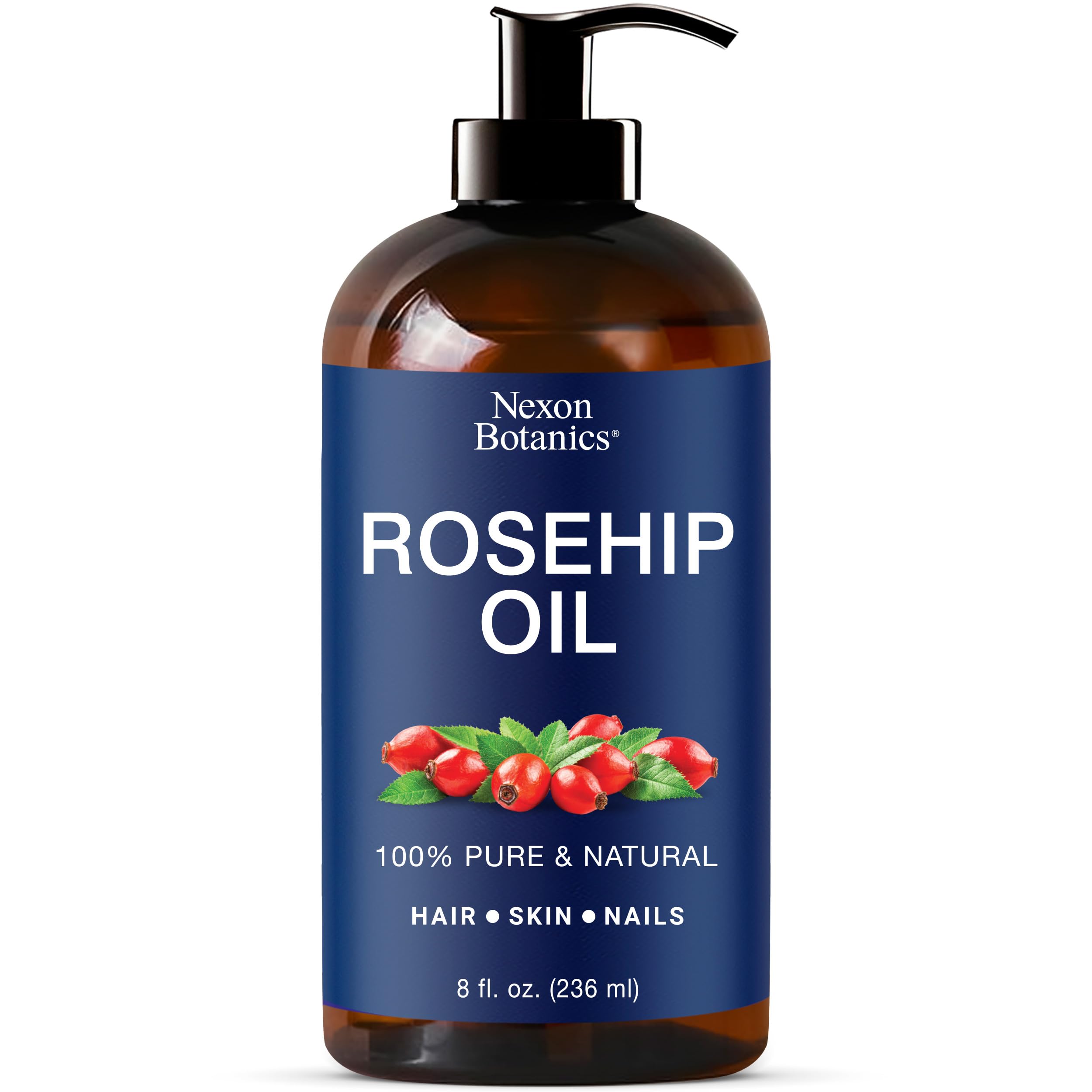Nexon Botanics Rosehip Oil for Face 8 fl oz - Hydrating Facial Oil for Gua Sha - Nexon Botanics Official Product View 2