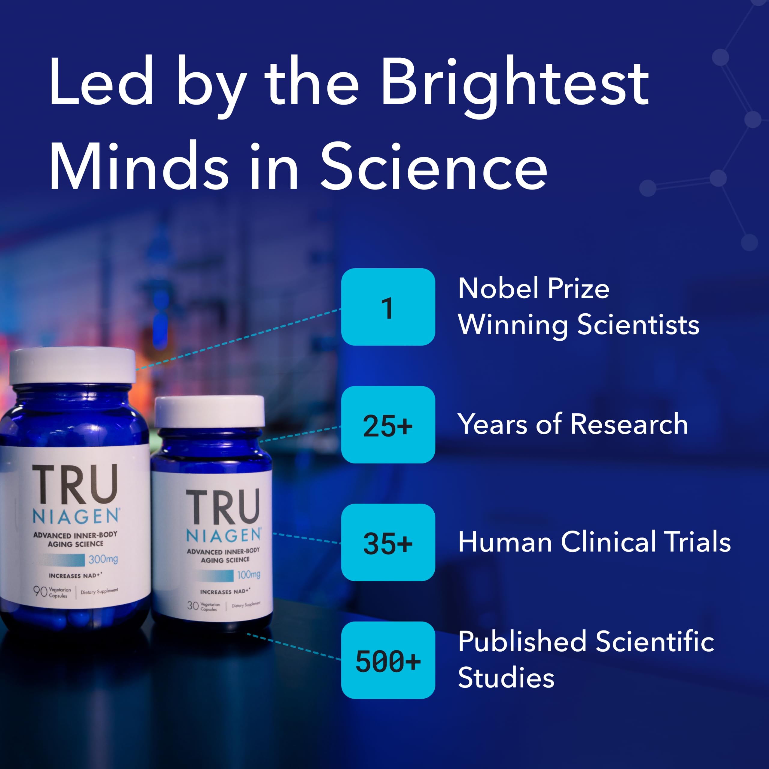TRU NIAGEN NAD Supplement Nicotinamide Riboside 300mg 30 - TRU NIAGEN Official Imagery - 7