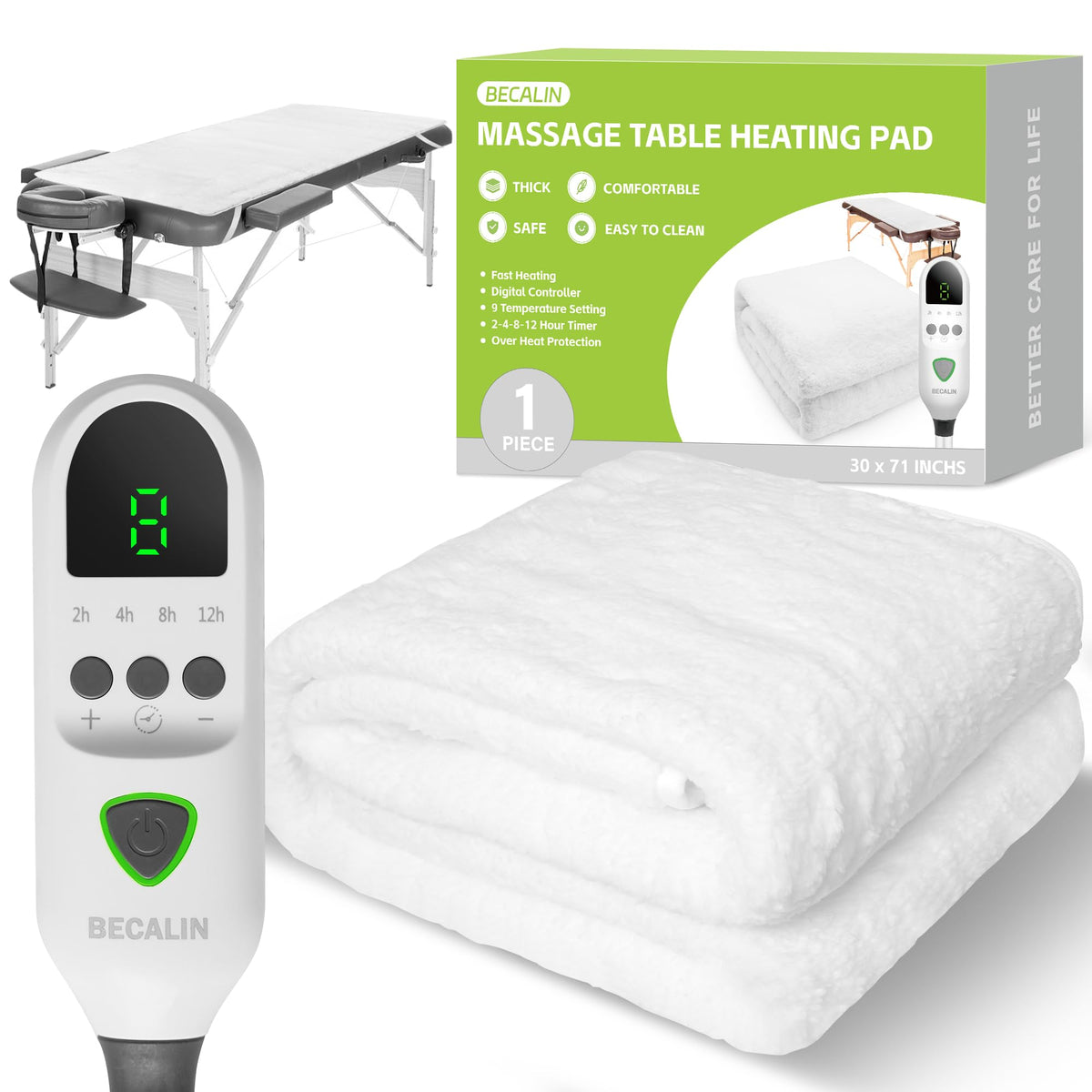 Massage Table Warmer Heating Pad Professional SPA Massage - BECALIN Official Imagery - 2