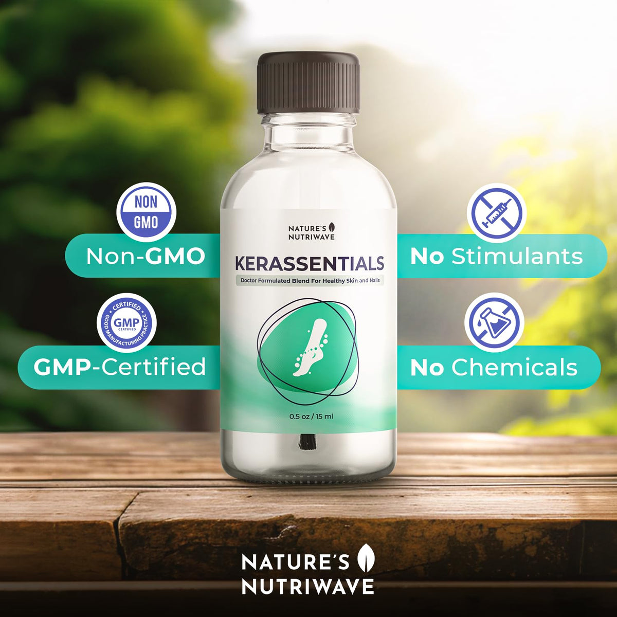 Kerassentials Oil 8 IN 1 Plant Based Formula Natural - Nature’s NutriWave Official Imagery - 7
