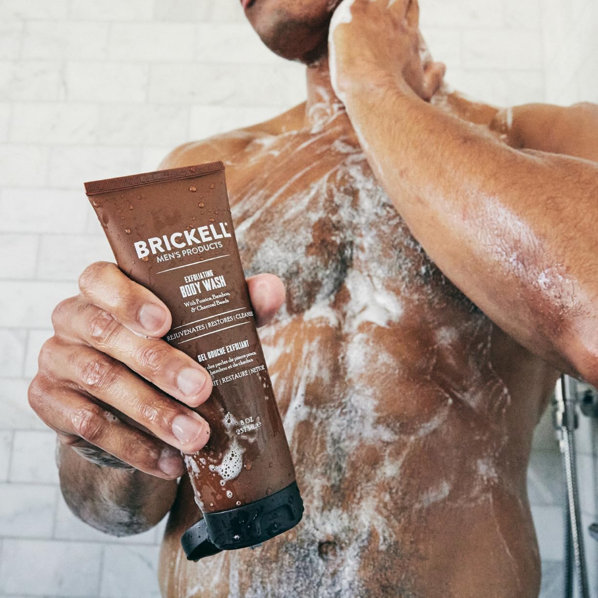 Brickell Men's Products Brickell Men's Exfoliating Body Wash, Body Scrub and - Brickell Men's Products Official Product View 5