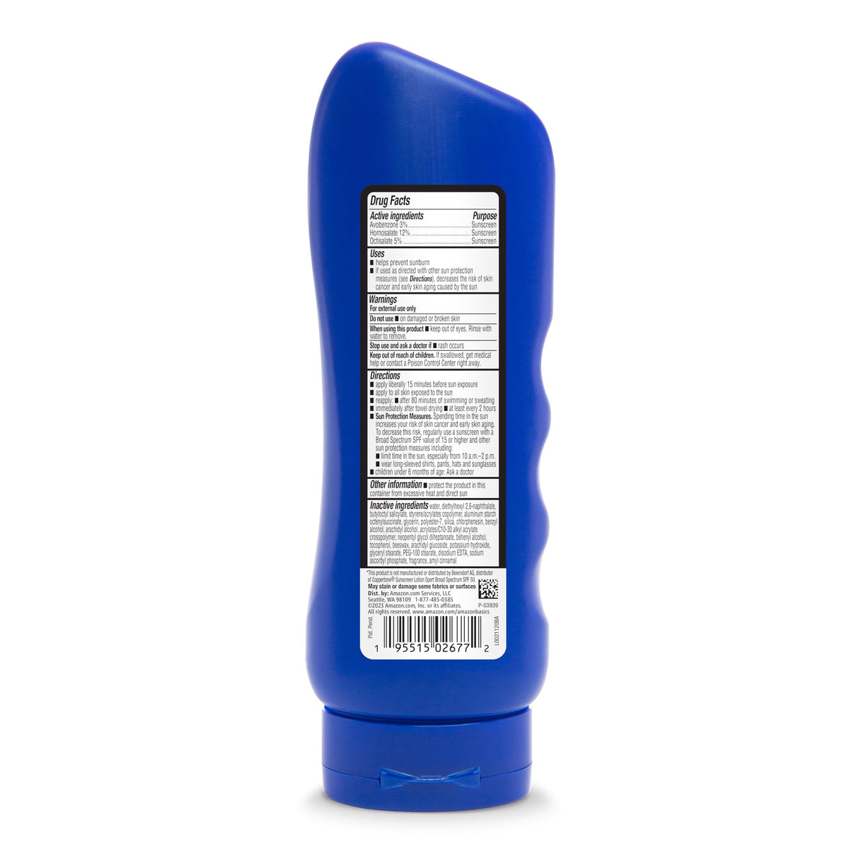Amazon Basics Sport Body Sunscreen Lotion SPF 50 Water - Amazon Brand - Solimo Official Imagery - 5
