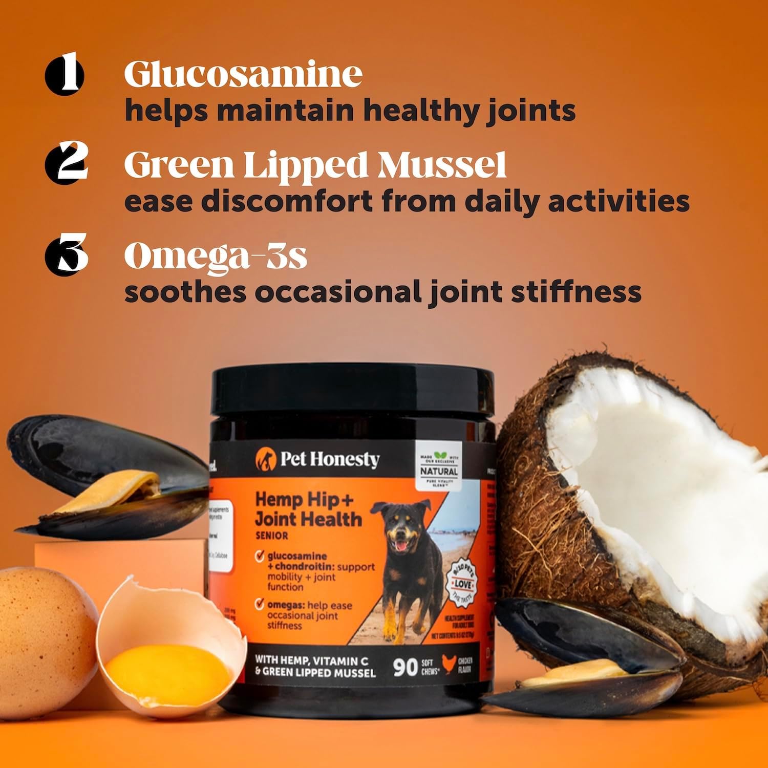 Senior Hemp Hip & Joint Support, Hemp for Dogs, Mobility Support
