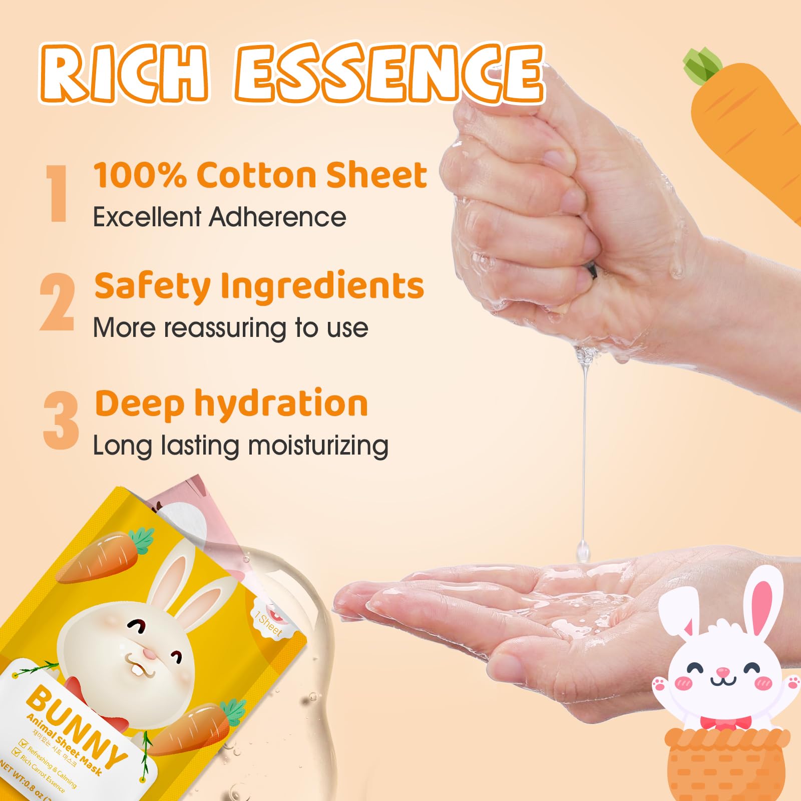 9 Pack Animal Face Masks Skincare for Kids, Spa Party Gifts for - KONEUK