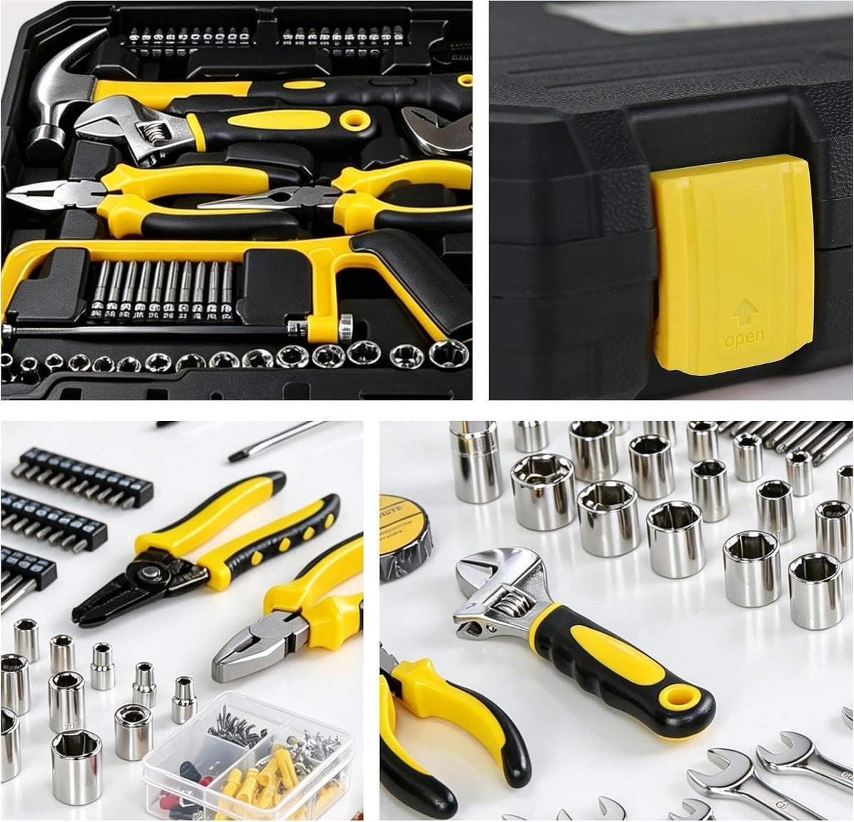 266 Piece Home Tool Set with Portable Storage Case Complete - Premium Selection Official Imagery - 5
