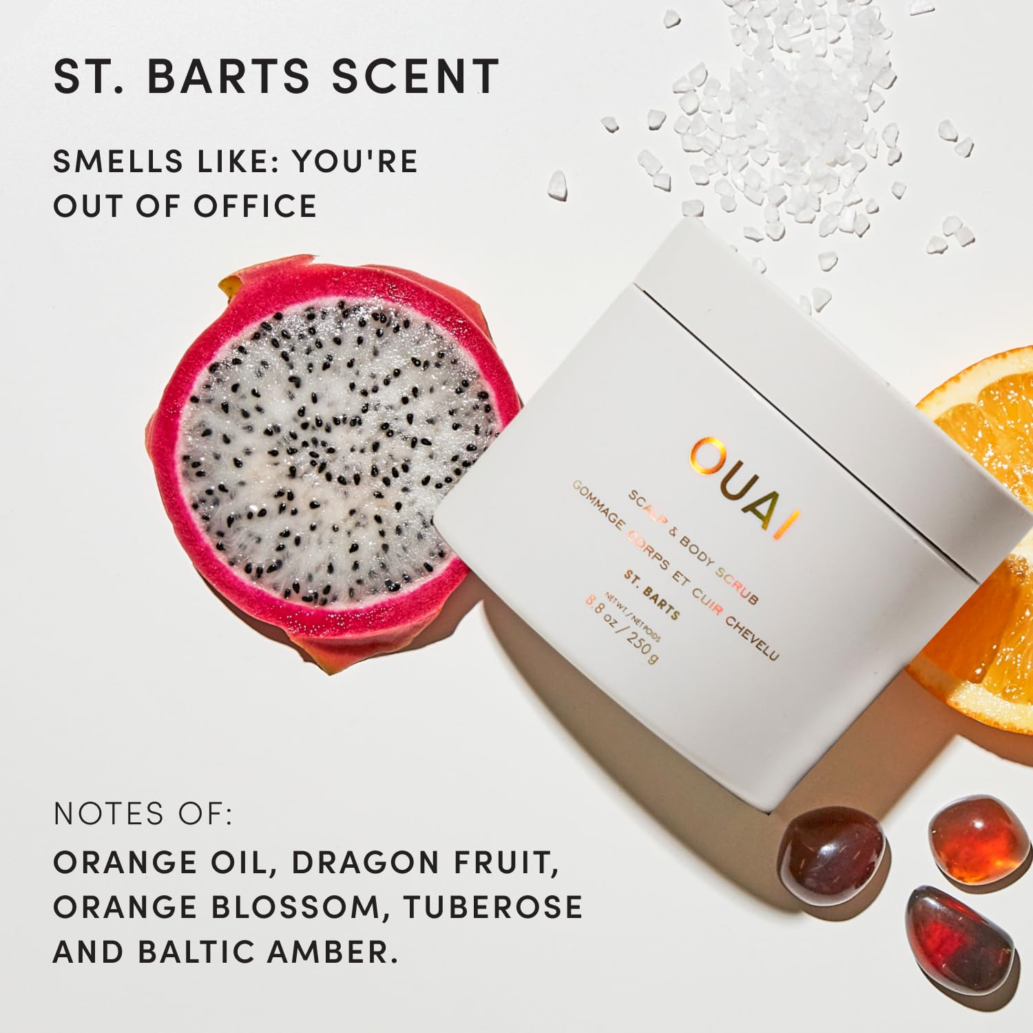 OUAI Scalp & Body Scrub, St. Barts - Exfoliating Body Scrub with Sugar & Co - OUAI Official Product View 7