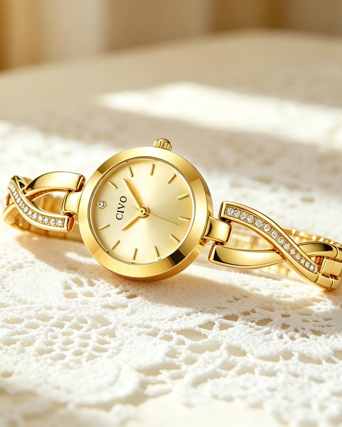 CIVO Gold Bracelet Watches for Women Dainty Jewelry Inspired - CIVO Official Imagery - 4
