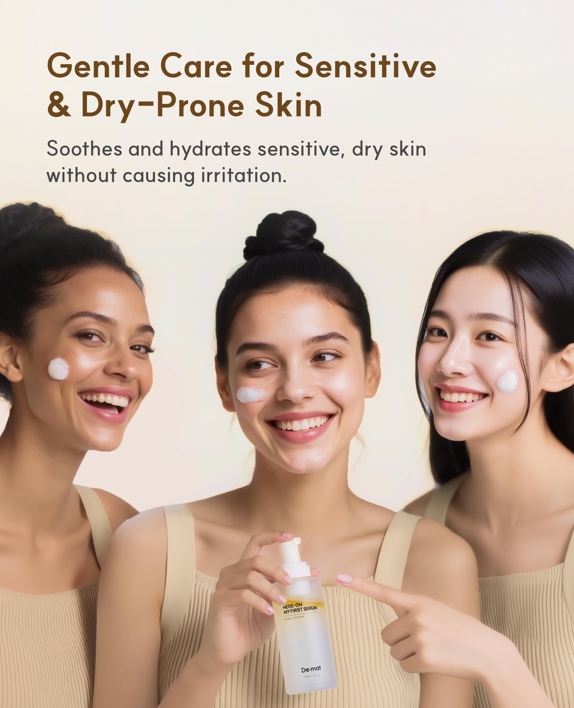 De:maf Here-Oh My First Hydrating Serum, Hyaluronic Acid, 1.69 fl oz - View 6