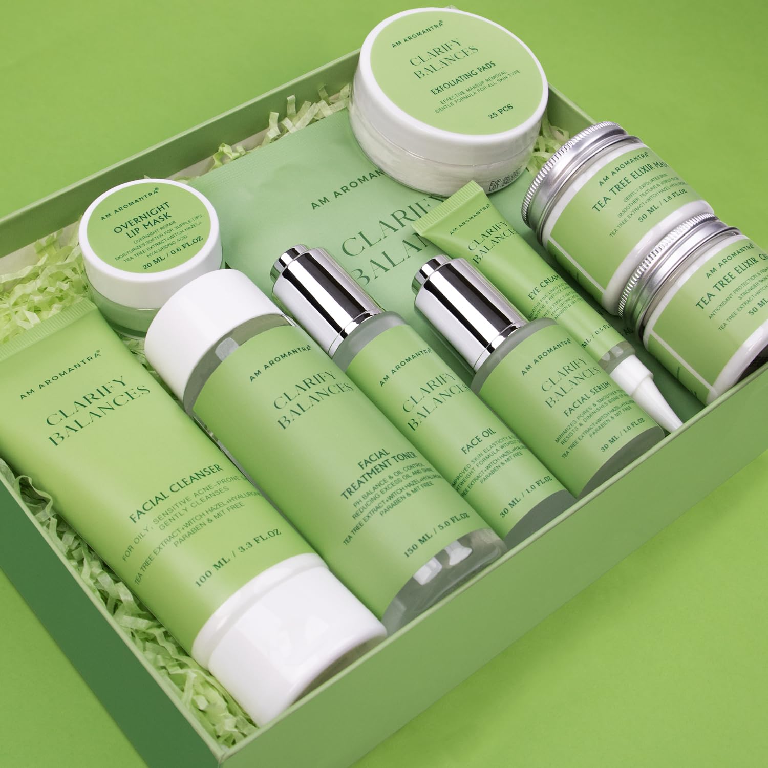 Daily Essential Skincare Set, Glycolic Acid+Vitamin C Facial - AM AROMANTRA