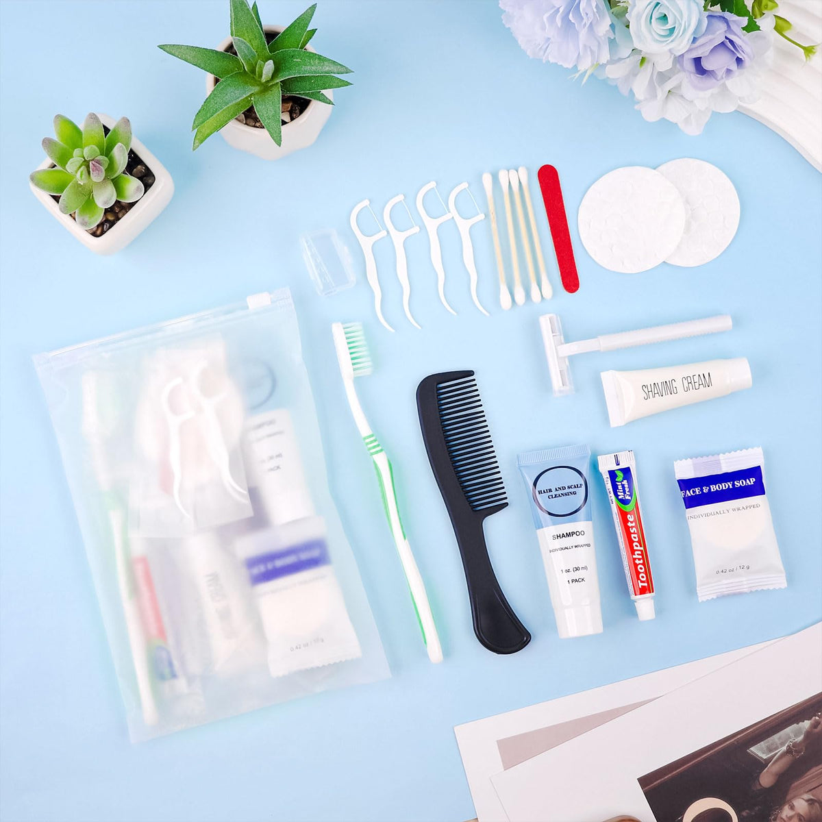 Travel Size Toiletries Bulk Homeless for Hygiene kits - Zhjianup Official Imagery - 6