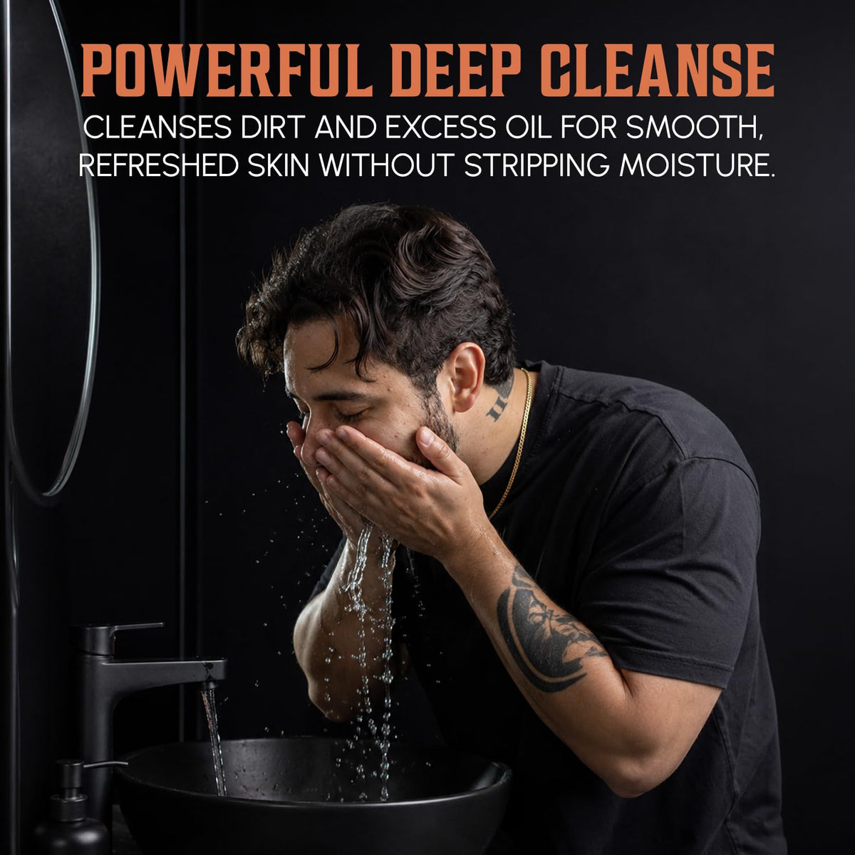Viking Revolution Sandalwood Exfoliating Face Wash for Men - Viking Revolution Official Imagery - 6