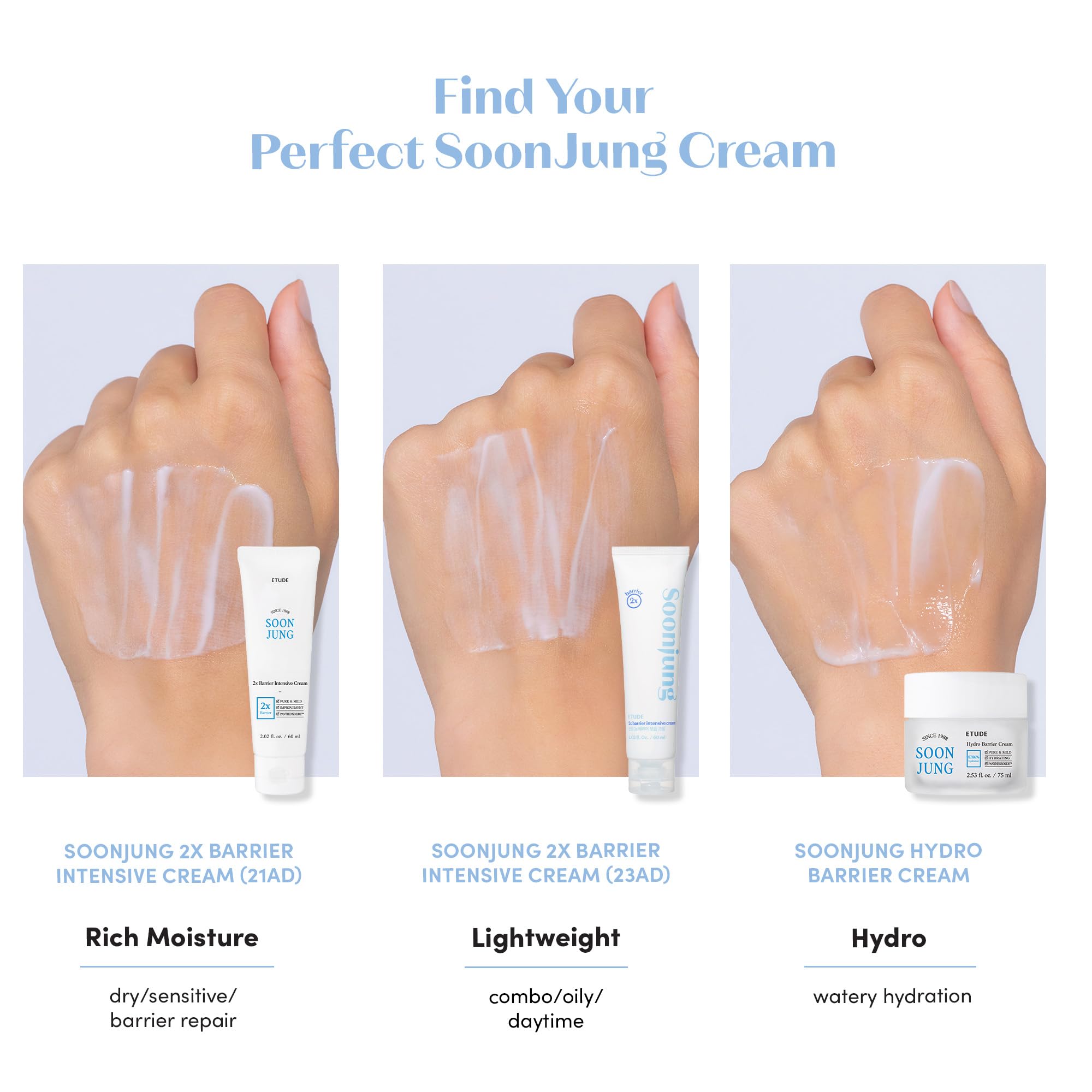 ETUDE SoonJung 2x Barrier Repair Cream for Sensitive Skin, 2.02 fl oz - ETUDE Official Product View 7